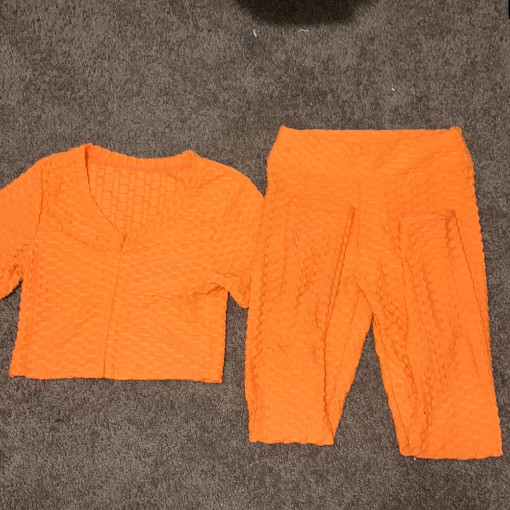 Running suit.